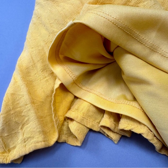 TORRID yellow crosshatched summer dress, 3X. - Picture 7 of 11